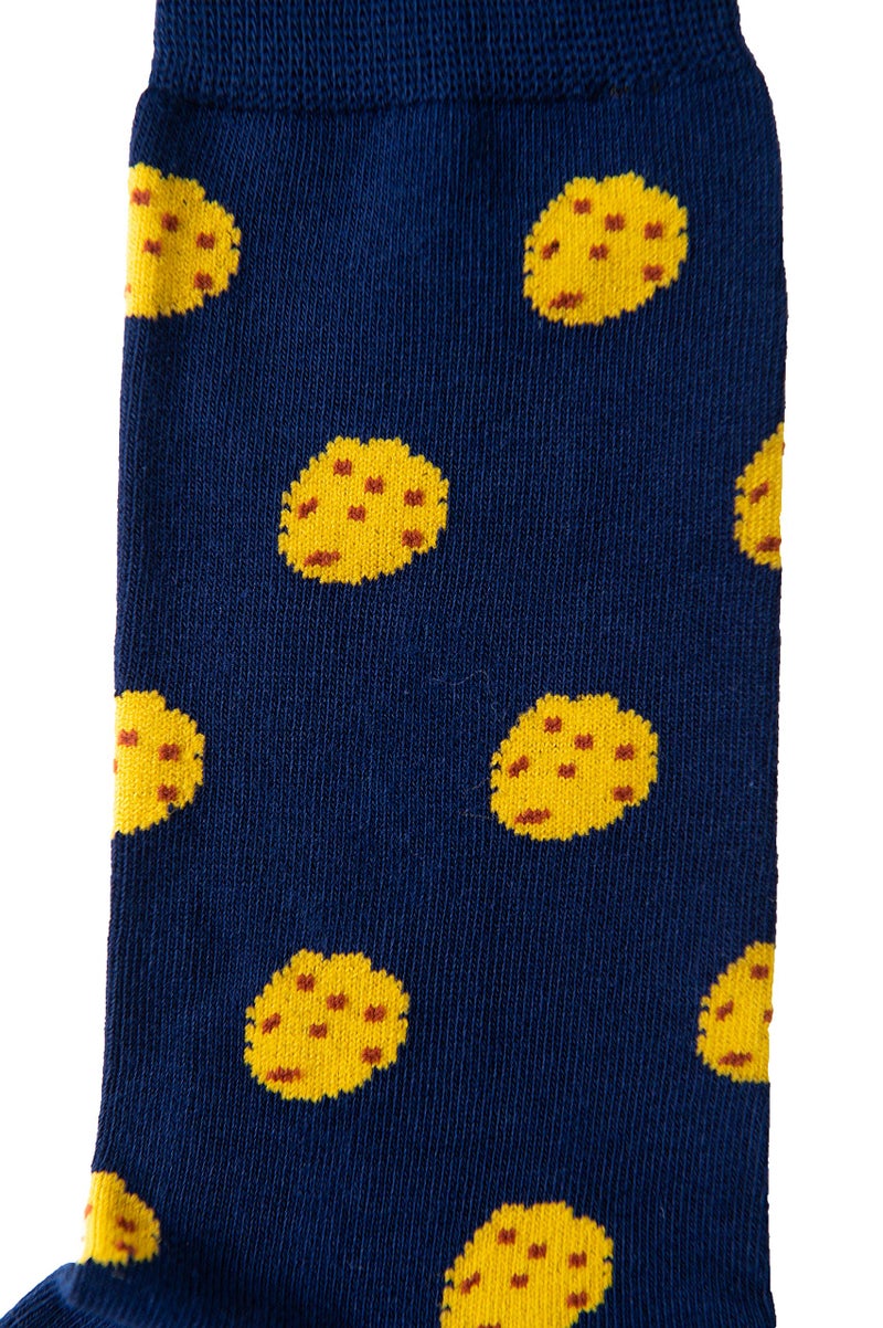 AUSCUFFLINKS Cookie Lover Biscuits Cookie Monster Socks for Him | Cronuts Gift Sock | Present for Work Colleague | Bday Gift for Guys (Cookies) - Image 2